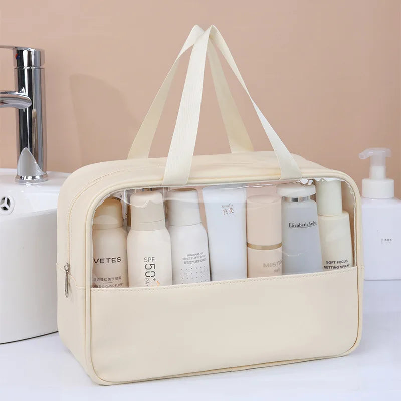 Large-Capacity Transparent Travel Cosmetic Bag