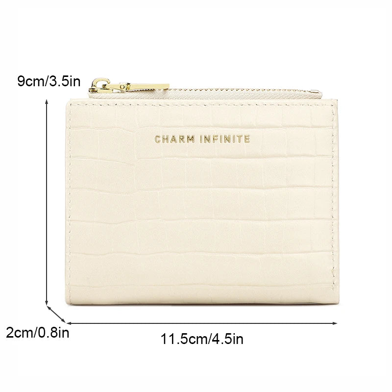 Crocodile Texture Multi-Functional Zipper Wallet