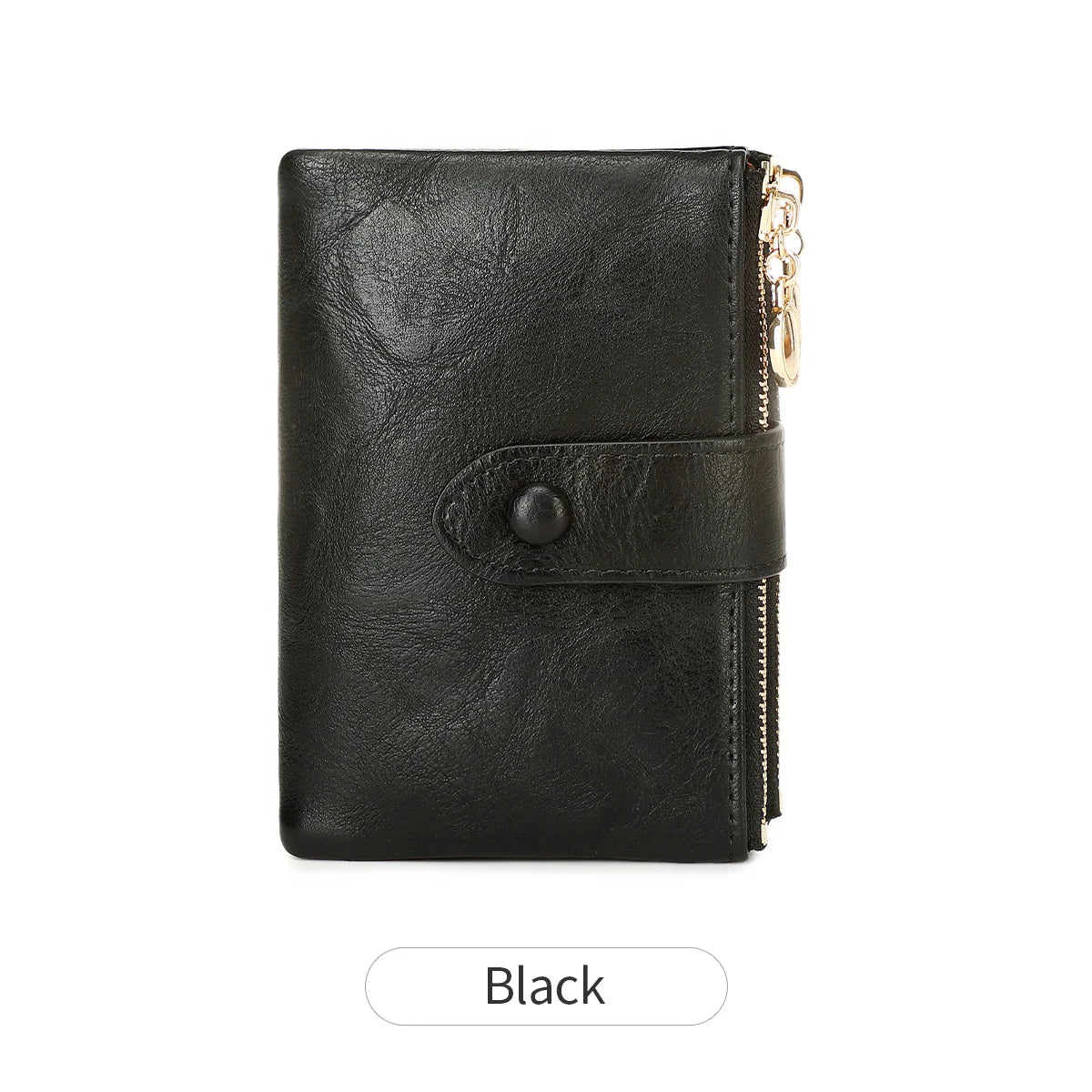 Minimalist Women's Triple-Layer Zipper Wallet