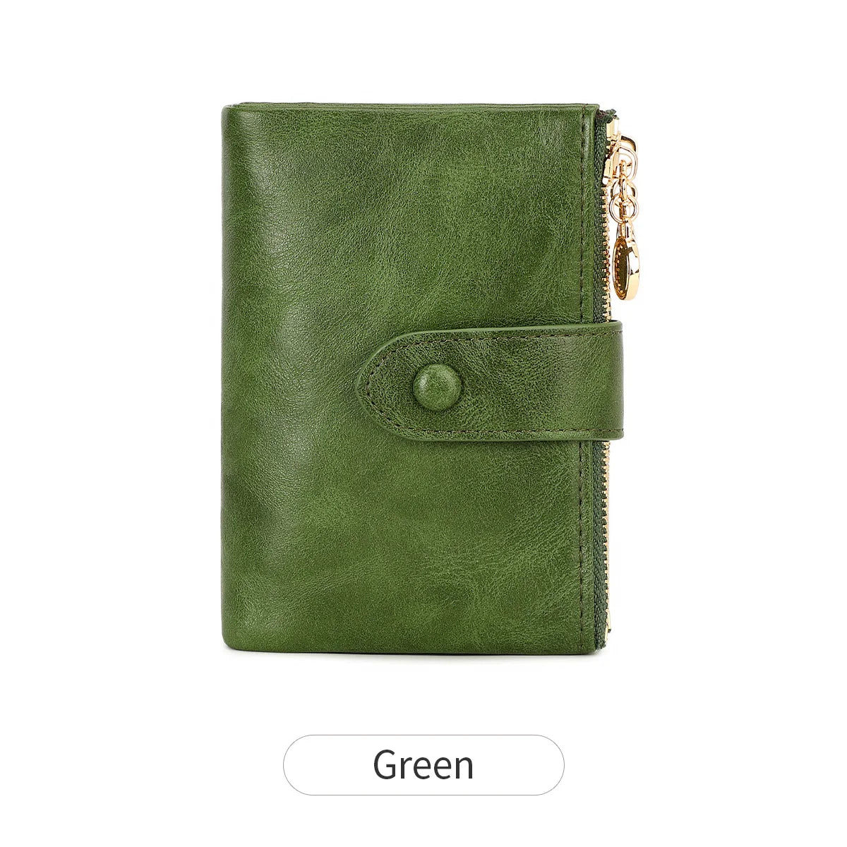 Minimalist Women's Triple-Layer Zipper Wallet