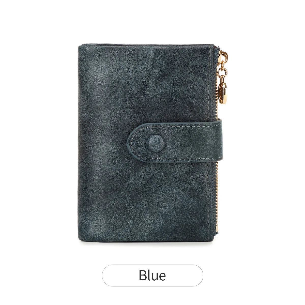 Minimalist Women's Triple-Layer Zipper Wallet