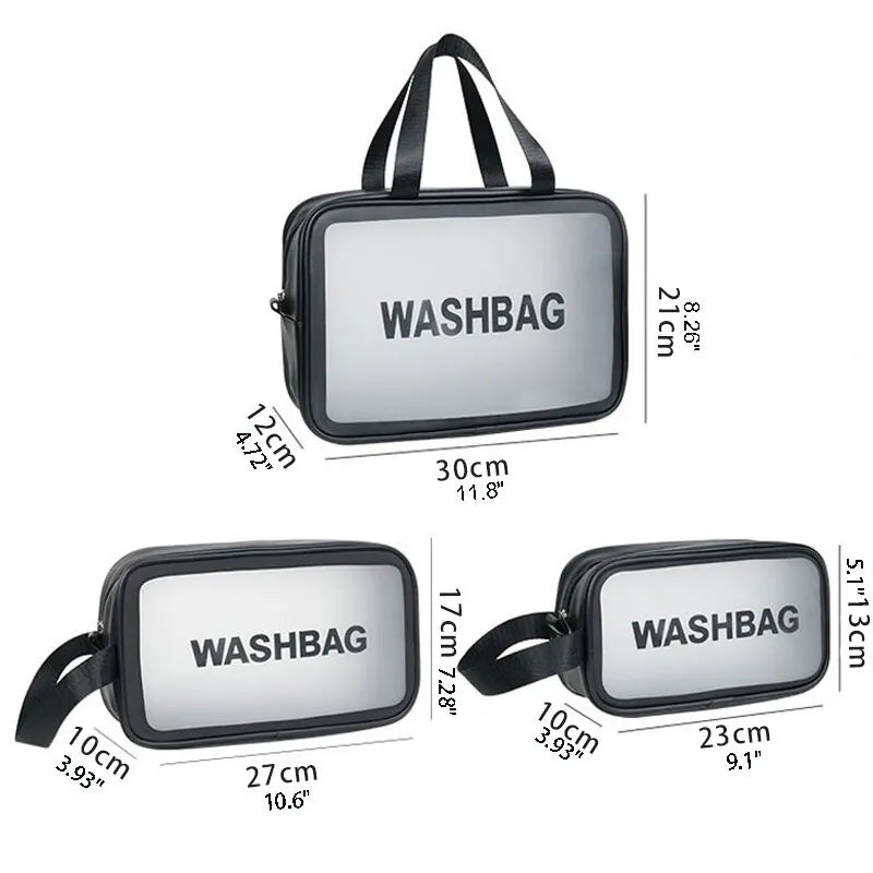 Transparent Waterproof Travel Makeup Organizer