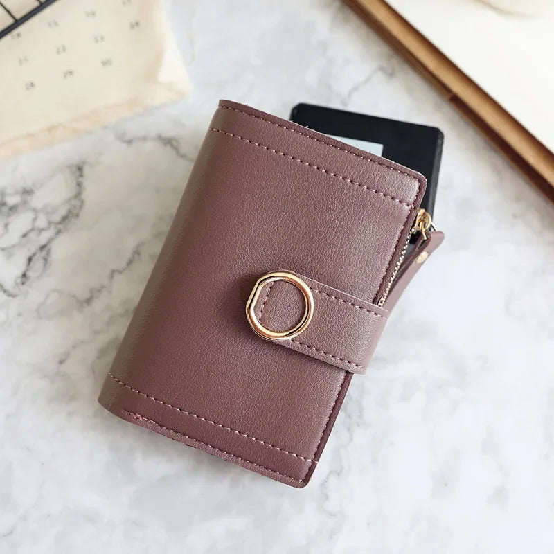Luxury Leather Clutch Purse with Money Clip