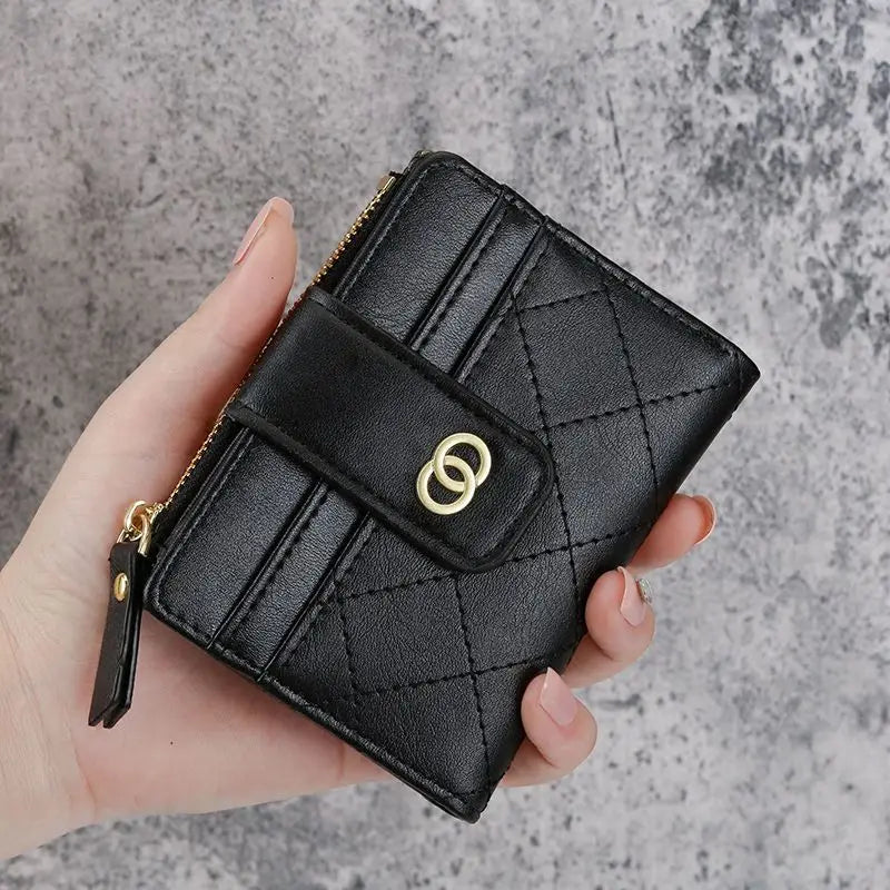 Mini PU Leather Wallet for Women