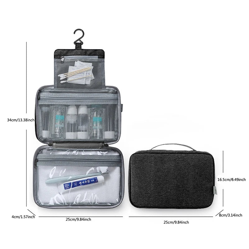 Waterproof Hanging Toiletry & Cosmetic Bag