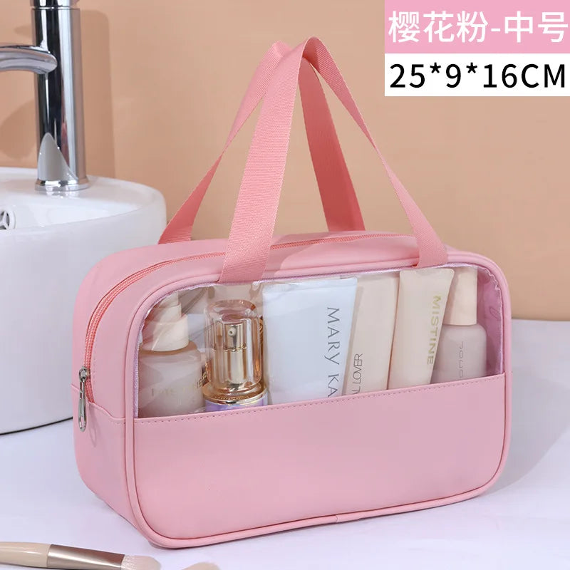 Large-Capacity Transparent Travel Cosmetic Bag