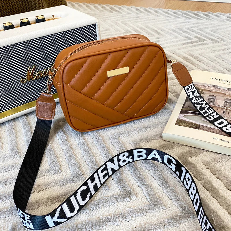2023 Leather Woven Crossbody Shoulder Bag