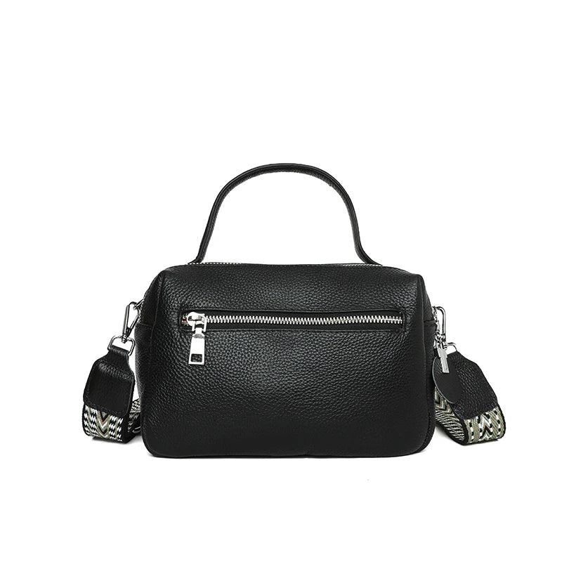 Genuine Leather Crossbody Tote Bag