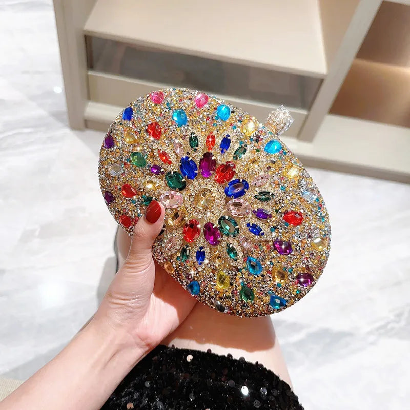 Luxury Crystal Evening Clutch Bag