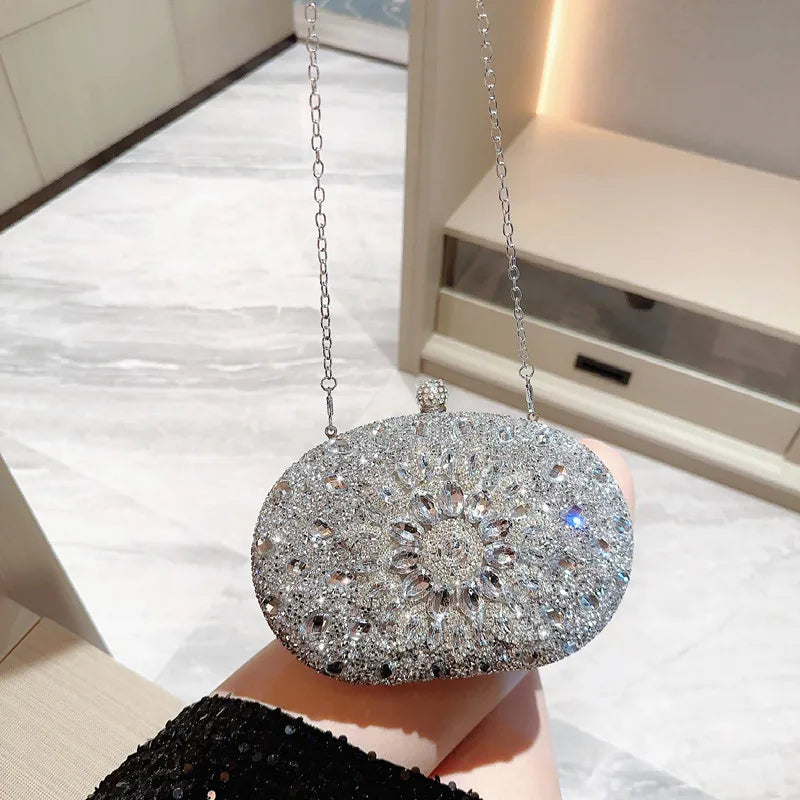 Luxury Crystal Evening Clutch Bag