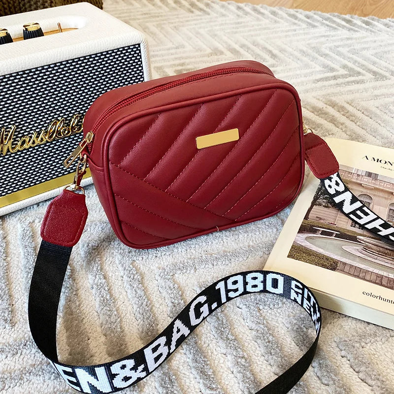 2023 Leather Woven Crossbody Shoulder Bag
