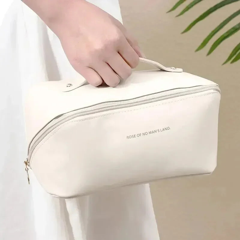 Luxury Travel Makeup Bag - Large Capacity