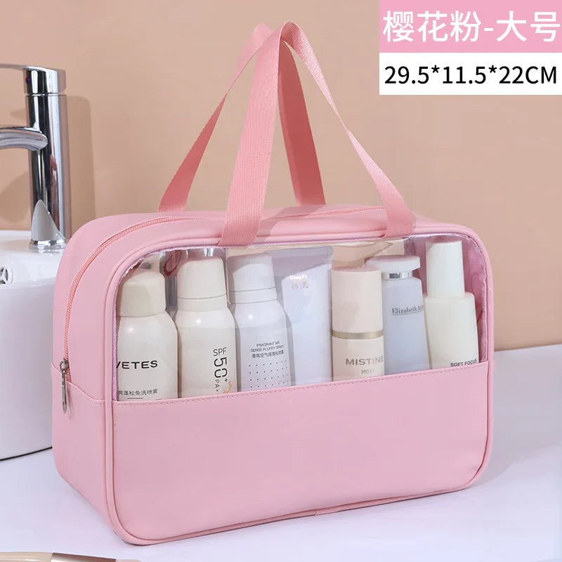 Large-Capacity Transparent Travel Cosmetic Bag
