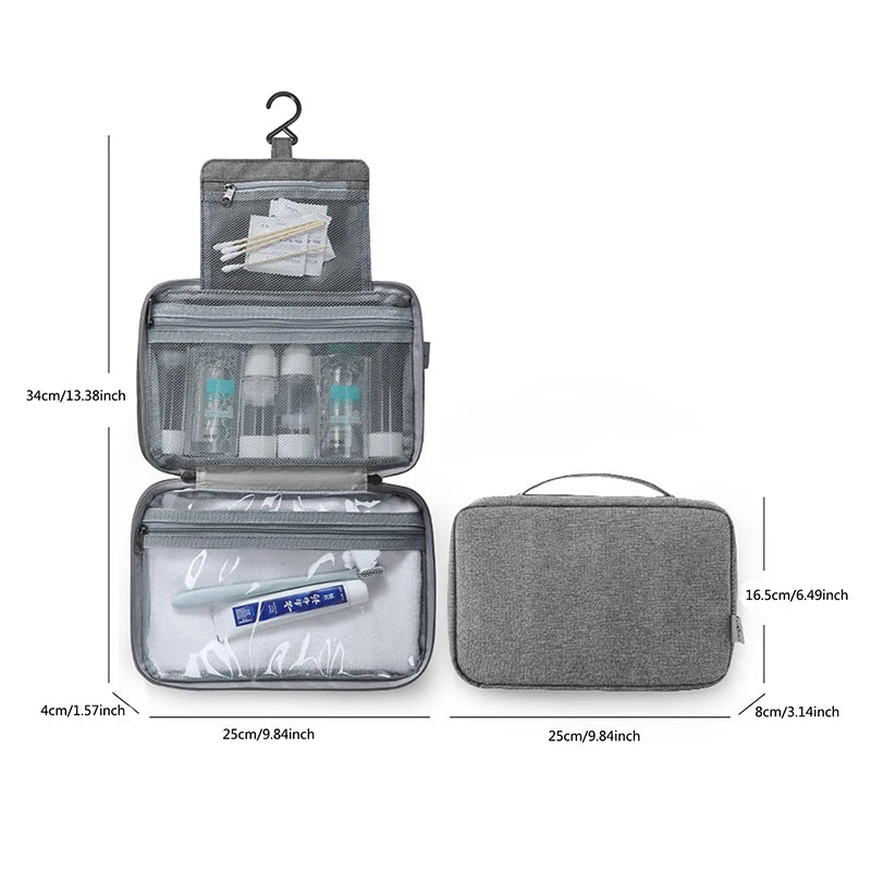 Waterproof Hanging Toiletry & Cosmetic Bag