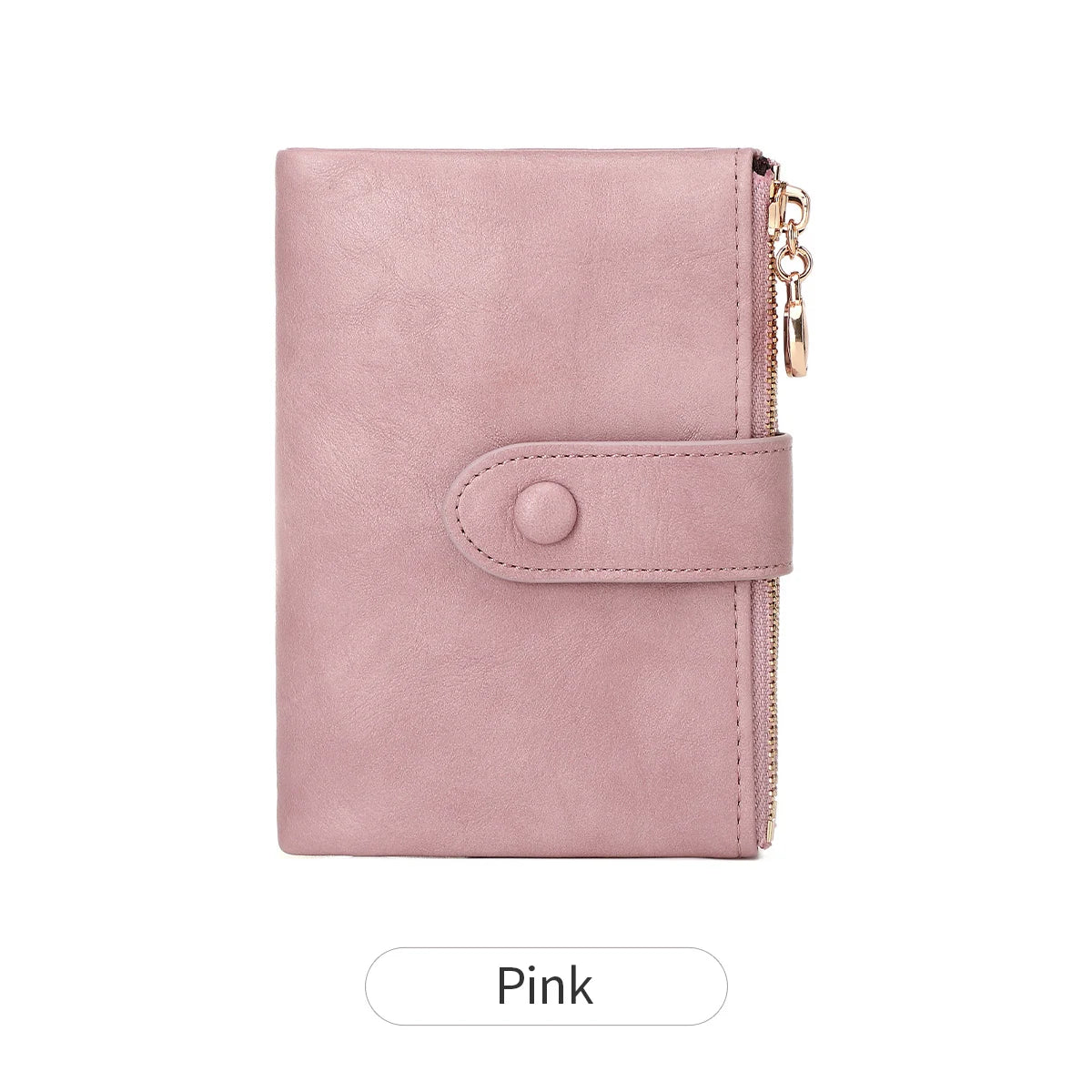 Minimalist Women's Triple-Layer Zipper Wallet