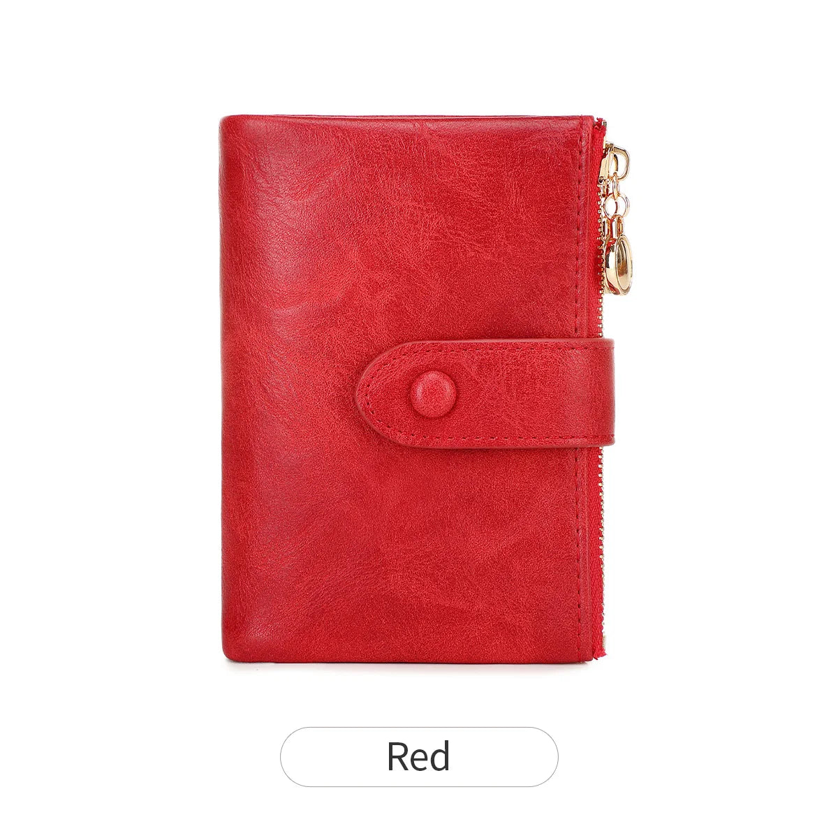 Minimalist Women's Triple-Layer Zipper Wallet