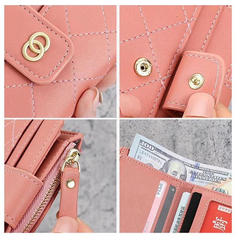 Mini PU Leather Wallet for Women