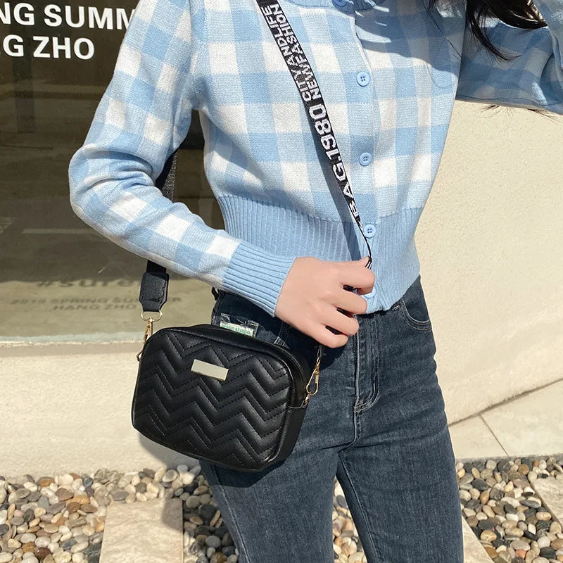 2023 Leather Woven Crossbody Shoulder Bag