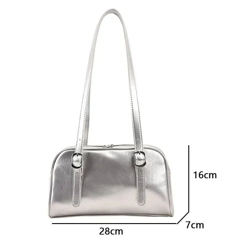 Green Luxury Commuter Shoulder Bag