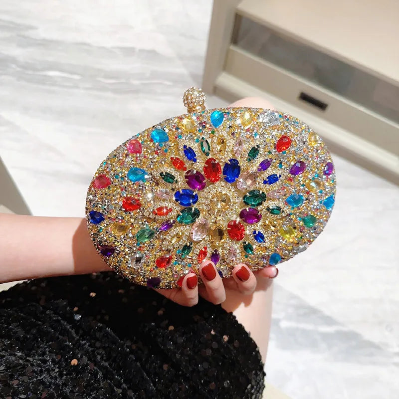 Luxury Crystal Evening Clutch Bag