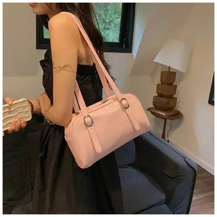 Green Luxury Commuter Shoulder Bag