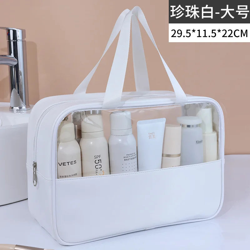 Large-Capacity Transparent Travel Cosmetic Bag