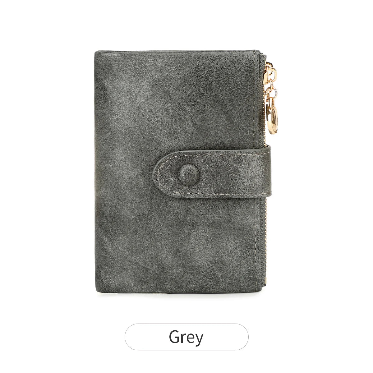 Minimalist Women's Triple-Layer Zipper Wallet