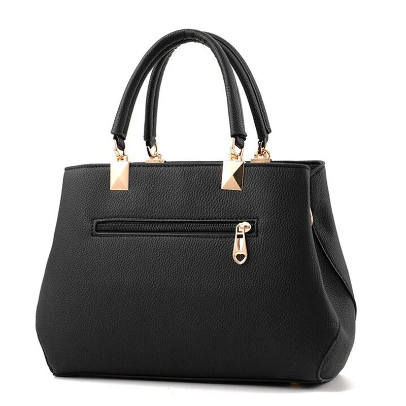 Elegant Women's Messenger Bag with Flower Pendant