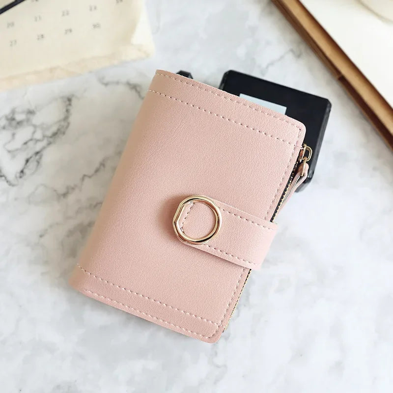 Luxury Leather Clutch Purse with Money Clip
