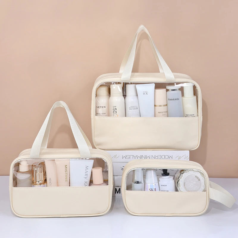Large-Capacity Transparent Travel Cosmetic Bag