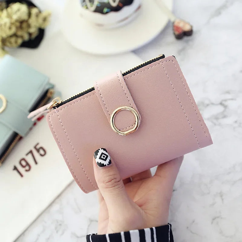 Luxury Leather Clutch Purse with Money Clip
