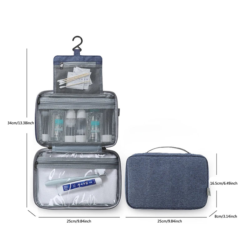 Waterproof Hanging Toiletry & Cosmetic Bag
