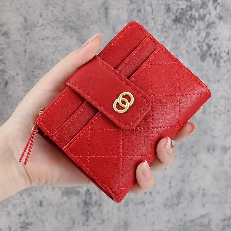 Mini PU Leather Wallet for Women