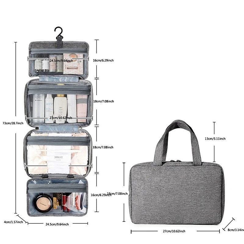 Waterproof Hanging Toiletry & Cosmetic Bag