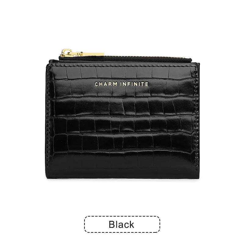 Crocodile Texture Multi-Functional Zipper Wallet