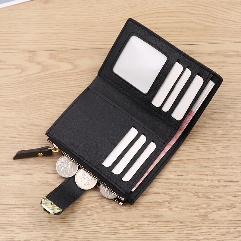 Luxury Leather Clutch Purse with Money Clip