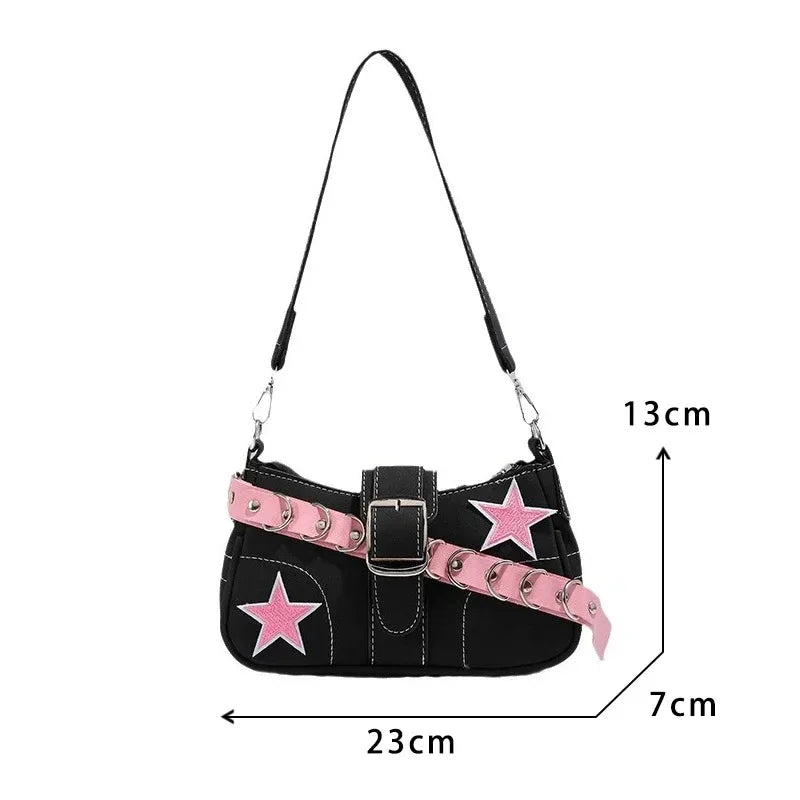Retro Belt Design PU Leather Crossbody Bag