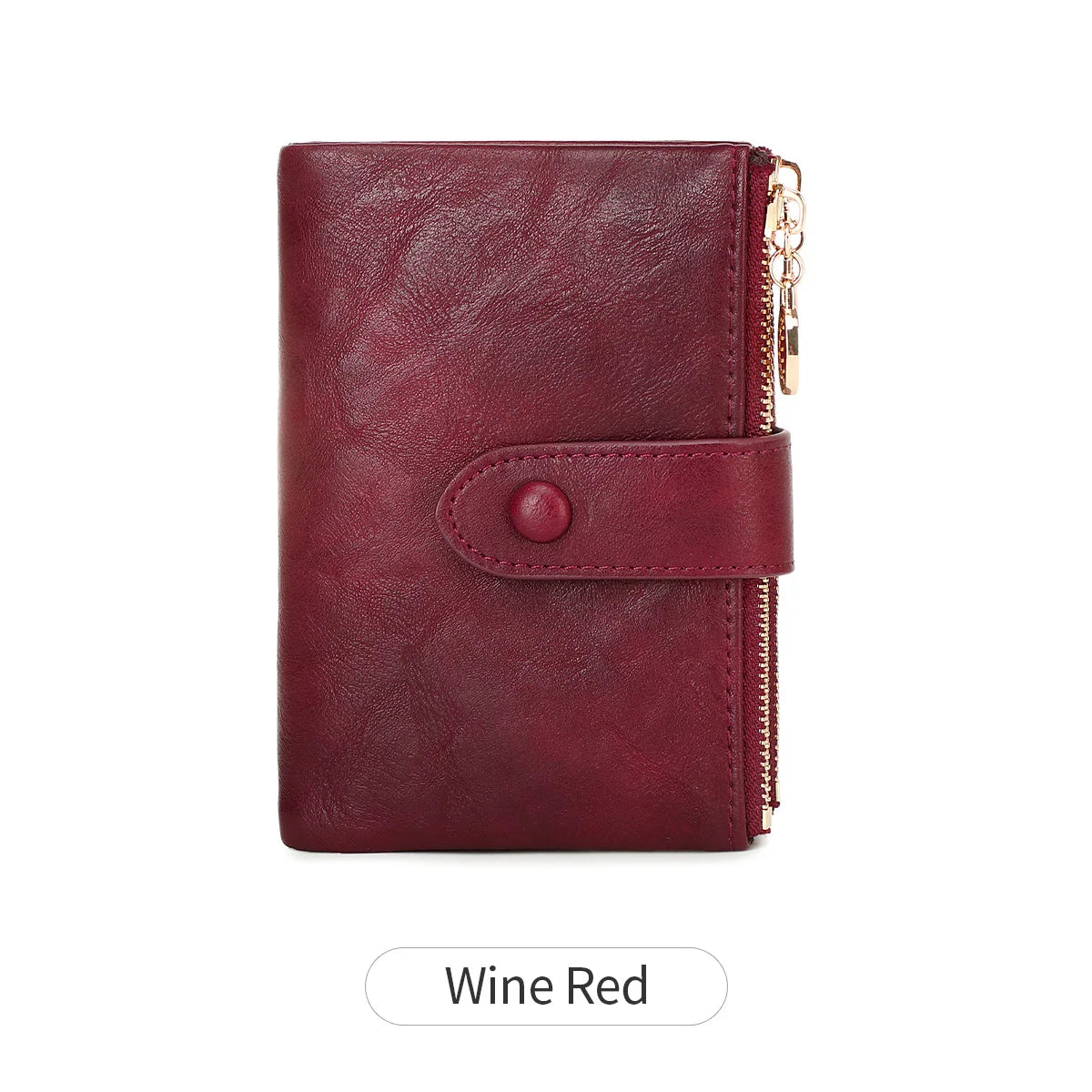 Minimalist Women's Triple-Layer Zipper Wallet